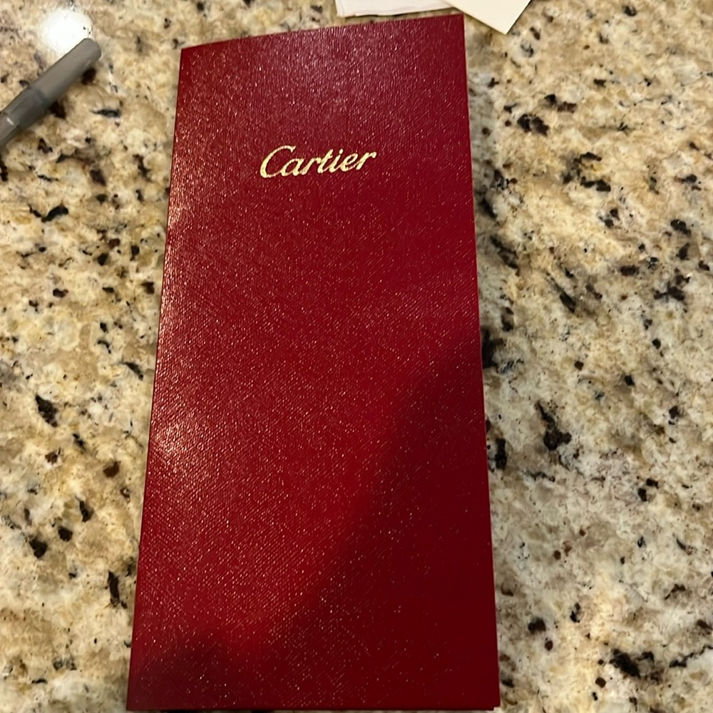 Cartier receipt folder.  Brand new.